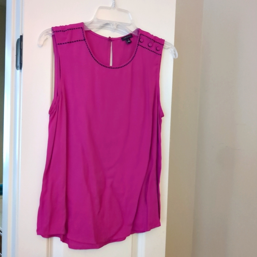 Ann Taylor Pink Sleeveless Tank Top